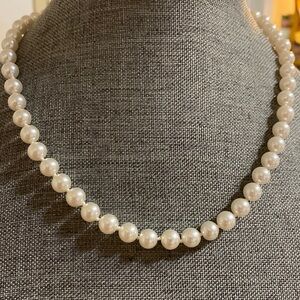 Simulated Pearl Necklace